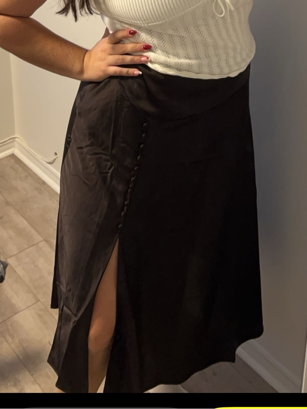 Banana republic satin skirt